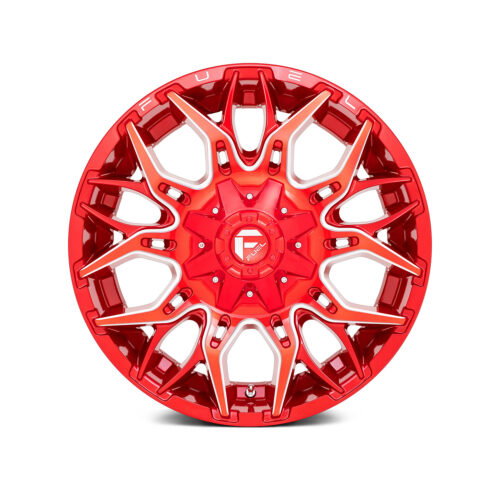 FUEL® — D771 TWITCH 1PC Candy Red with Milled Accents